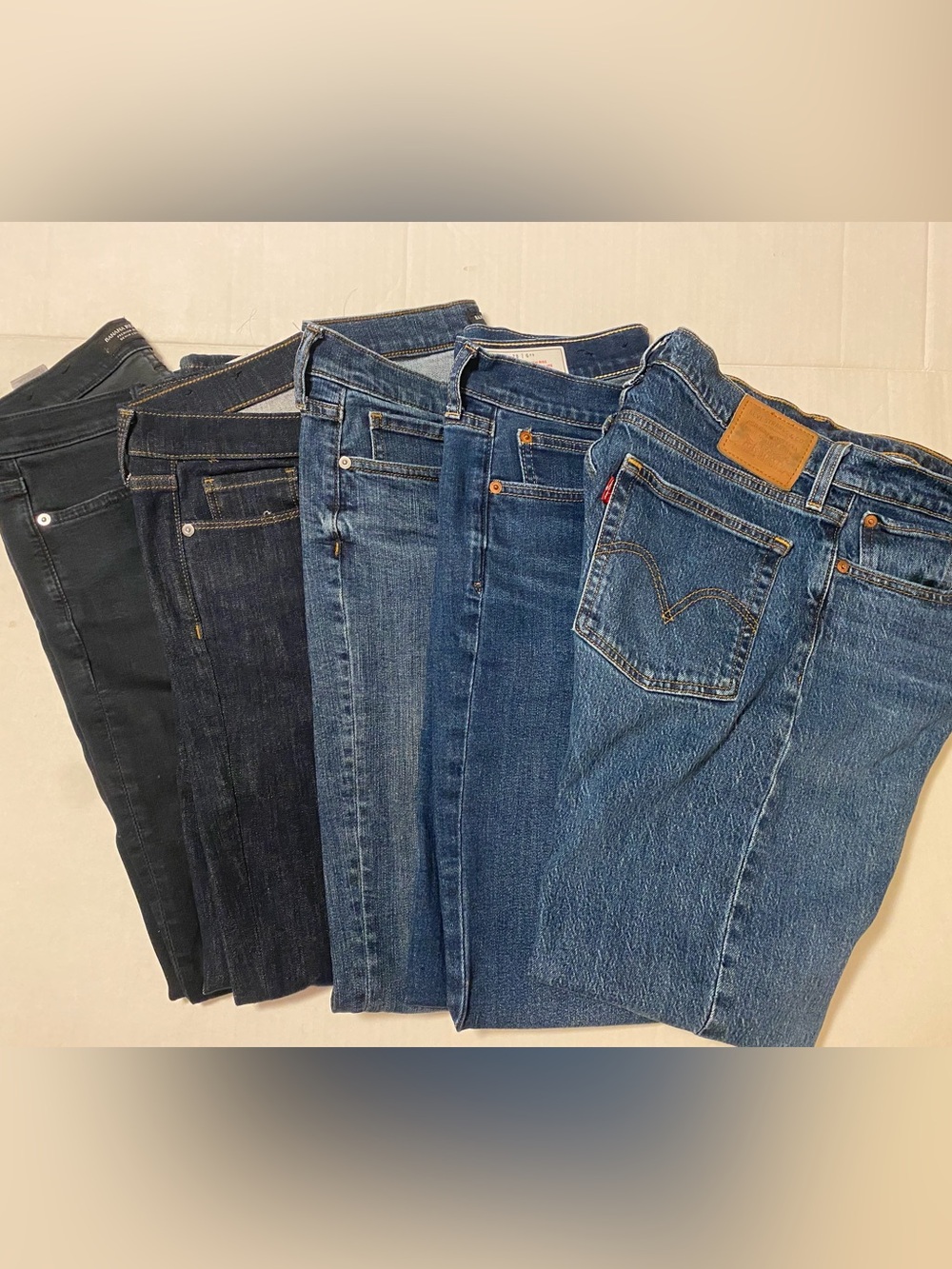 Denim Straight-Leg Jeans